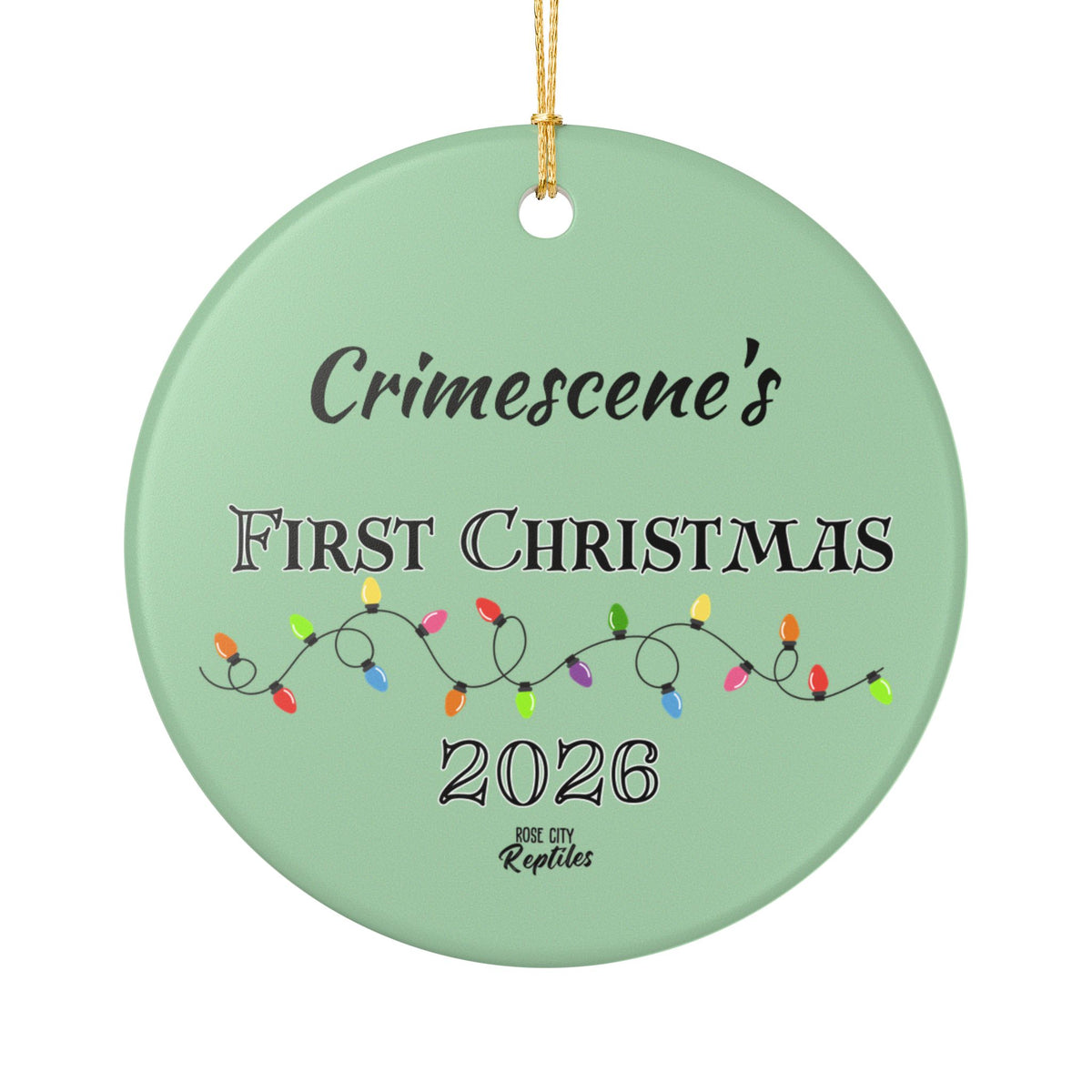 Custom Name First Christmas Ornament