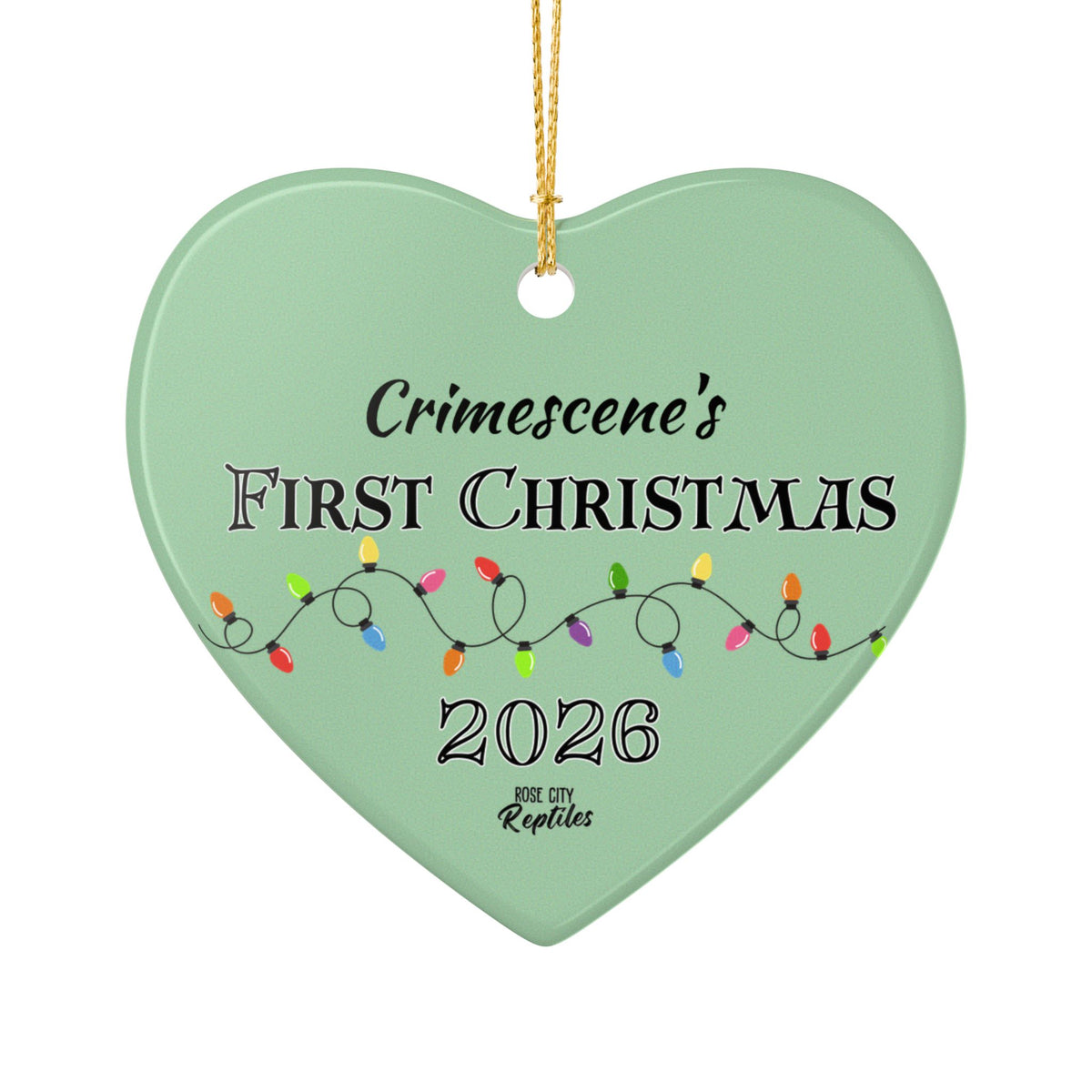 Custom Name First Christmas Ornament
