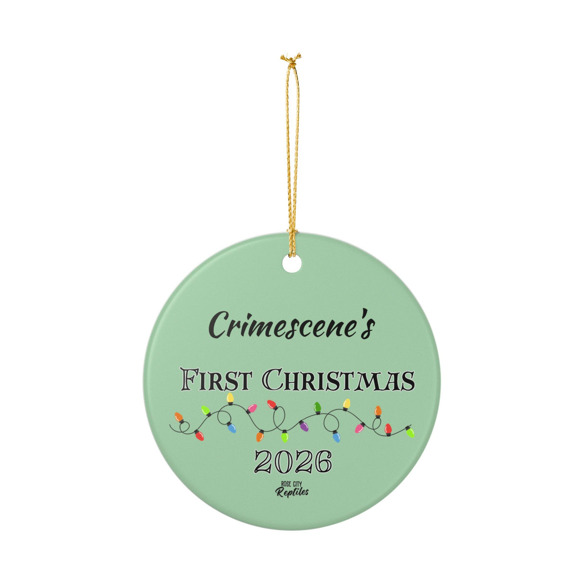 Custom Name First Christmas Ornament