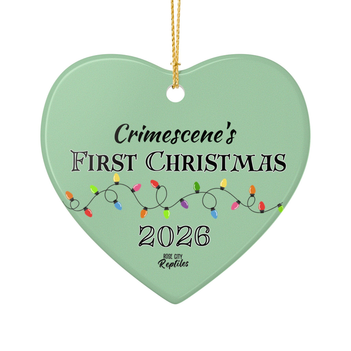 Custom Name First Christmas Ornament