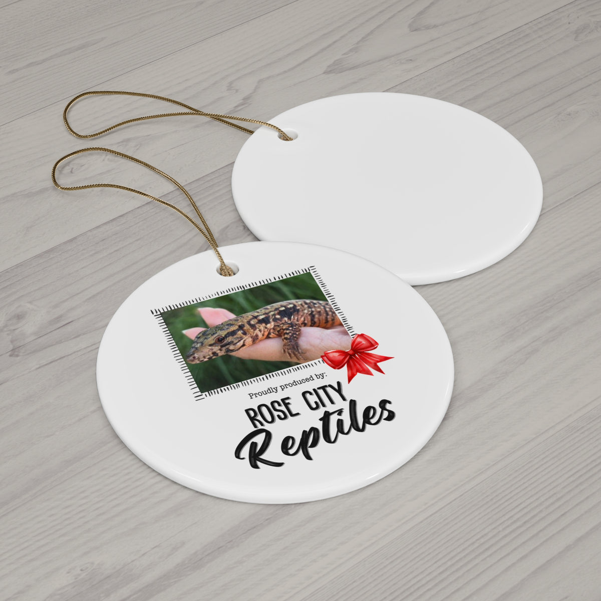 Proudly Produced by CUSTOM Ornament